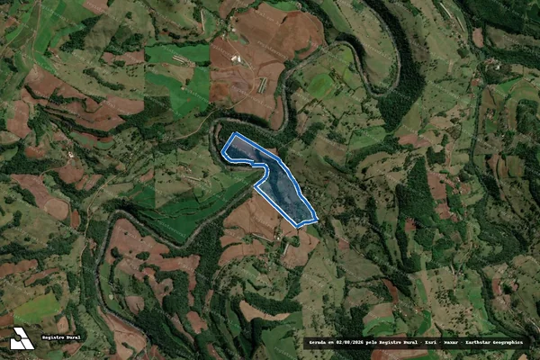 Imagem de satélite de MATRICULA 401 - Gleba 04 em Barra do Rio Azul - RS