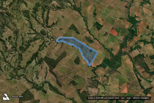 Imagem de satélite de Fazenda Santa Honorina II - Parte 3 em Corguinho - MS