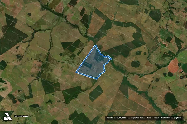 Imagem de satélite de Fazenda União da Vitória - Fazenda União da Vitória em Santa Rita do Pardo - MS