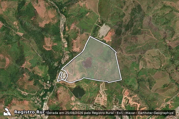 Imagem de satélite de Fazenda Palmital - Fazenda Palmital (Gleba 01) em Governador Valadares - MG