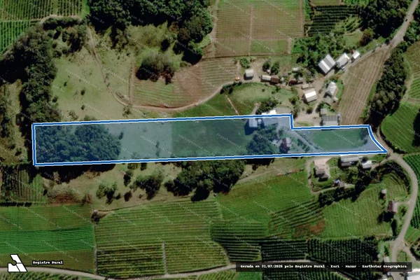 Imagem de satélite de Parte do Lote Rural N° 21 da Linha Afonso Pena  - Matrícula 15.664 em Veranópolis - RS