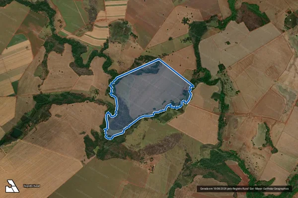 Imagem de satélite de FAZENDA MONJOLO - 001 em Turvelândia - GO