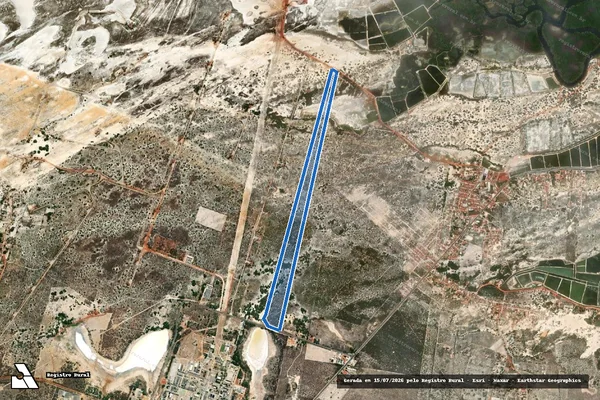 Imagem de satélite de Sitio Lagoa de Baixo - Parte 1 em Guamaré - RN