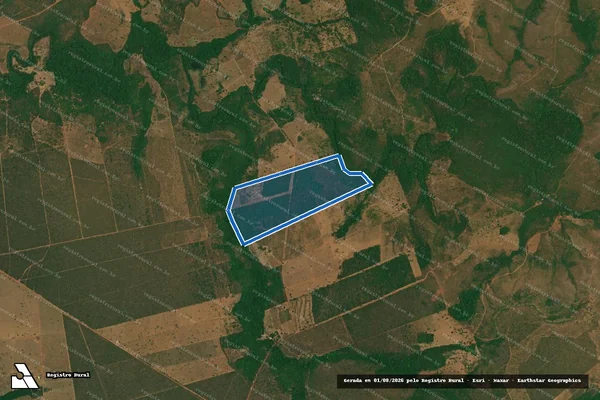 Imagem de satélite de Sítio Bocaiuval - Geral em Chapada dos Guimarães - MT