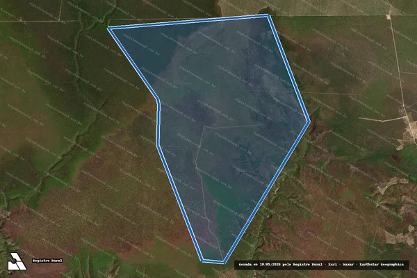 Imagem de satélite de FAZENDA COCOS/ DOM BOA ESPERANÇA - 001 em Santa Rita de Cássia - BA