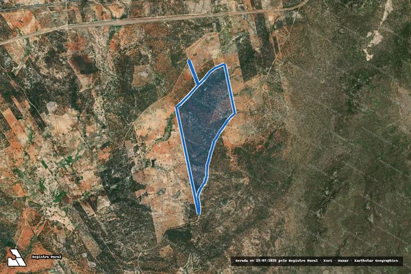 Imagem de satélite de FAZENDA PAU DARCO - PARCELA 01 - GLEBA 07 em Salgueiro - PE