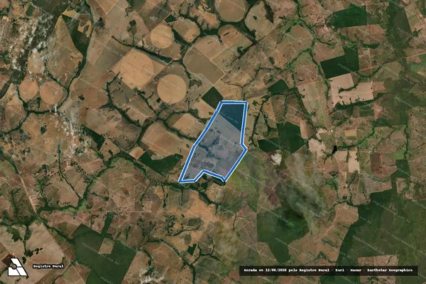 Imagem de satélite de Fazenda Confiança - Parte 1 em Nova Crixás - GO