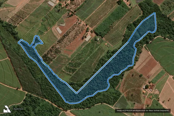Imagem de satélite de Fazenda São Bento - Parte 02 em Novo Horizonte - SP