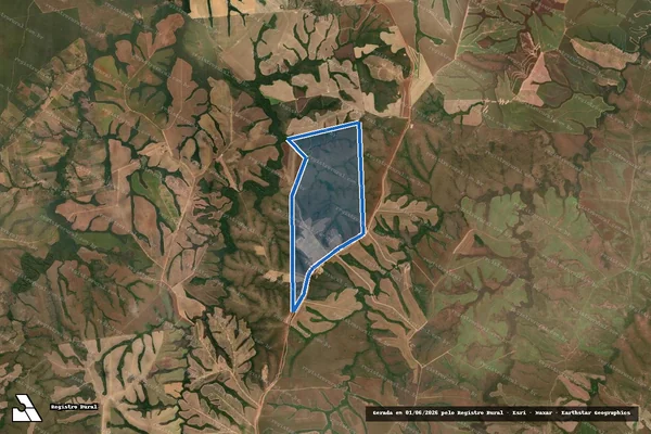 Imagem de satélite de FAENDA MINA DE UR em Paranatinga - MT
