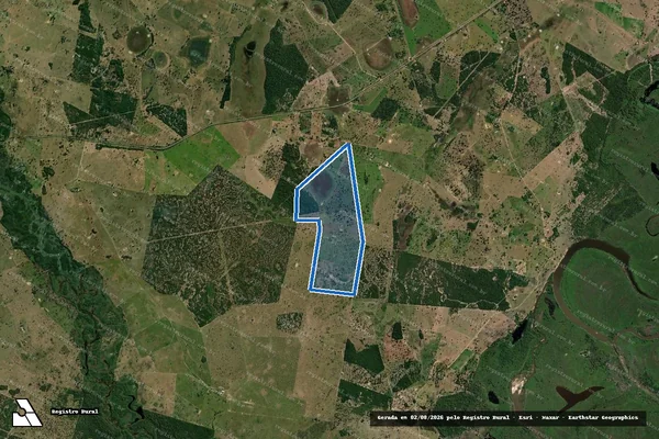 Imagem de satélite de FAZENDA SAO SEBASTIAO - Gleba GLEBA  02 em Cáceres - MT