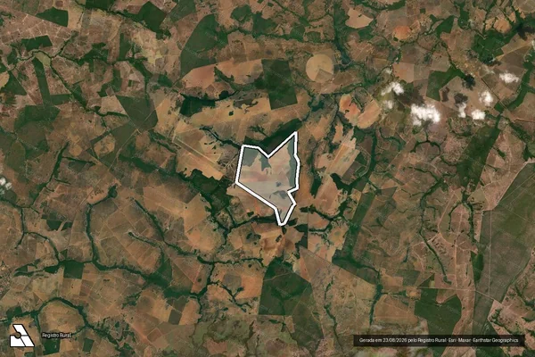 Imagem de satélite de FAZENDA SANTA CRUZ - Parte 1 em Novo Planalto - GO
