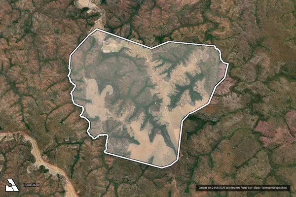 Imagem de satélite de Lote 06 do Lotº Piabanha_Gleba 1-2ª etapa - Mat. 2065 em Rio Sono - TO