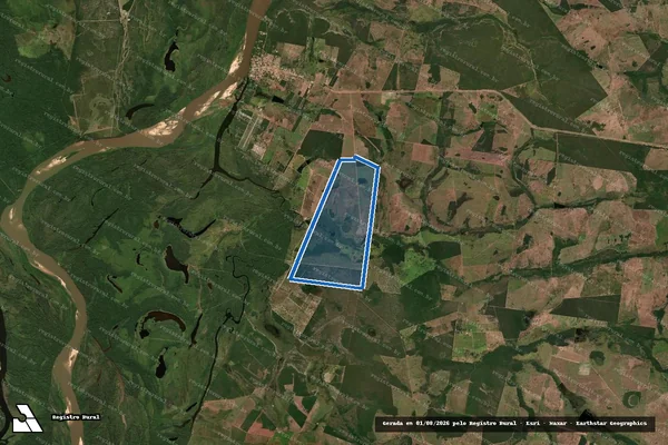Imagem de satélite de FAZENDA LAGO BOM JARDIM - PARTE 2 em Nova Crixás - GO