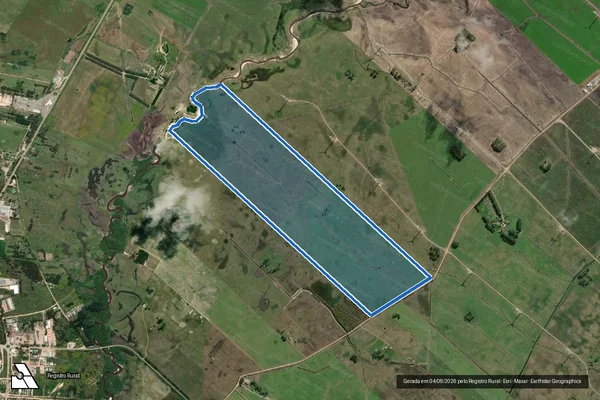 Imagem de satélite de Fazenda São Carlos II - Parte 1 em Chuí - RS
