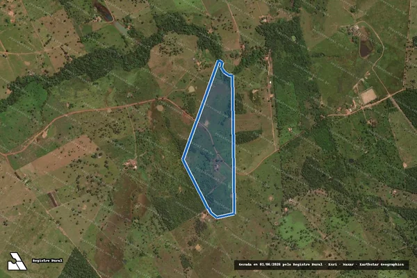 Imagem de satélite de Lote 58 - PA Barra Bonita - Lote 58 em Carmolândia - TO