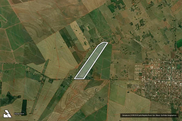 Imagem de satélite de FAZENDA SANTA EDWIRGES - GLEBA 2 em Ouro Verde - SP