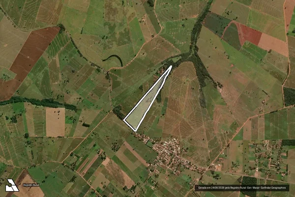 Imagem de satélite de Lote rural nº 01-A  E 01-B DA GLEBA PAU D?ALHO - Parte 1 em Xambrê - PR