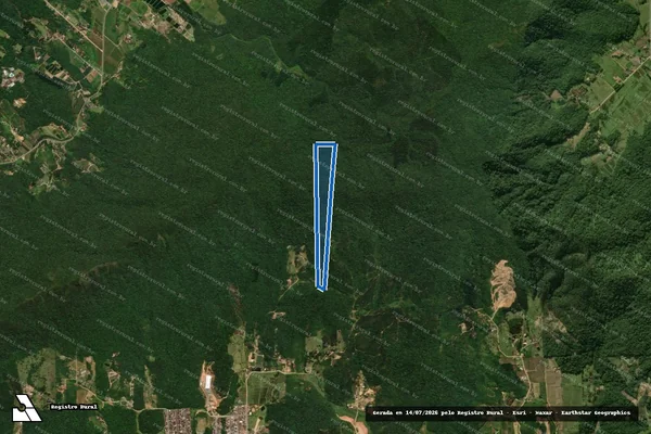 Imagem de satélite de Fazenda Jaraguá - Parcela 1 em Jaraguá do Sul - SC