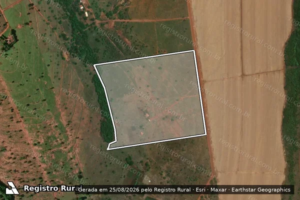 Imagem de satélite de LOTE 81 - Projeto de Assentamento Reserva - Parte 1 em Limeira do Oeste - MG