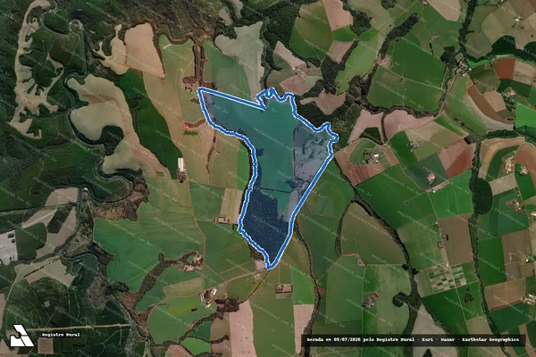 Imagem de satélite de Fazenda do Tigre – Área-1 em Arapoti - PR