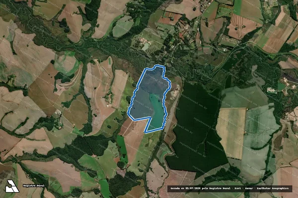Imagem de satélite de Fazenda Invernada Barreiro Gleba B - Parcela 1 em Ponta Grossa - PR