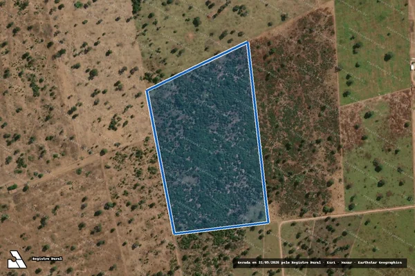 Imagem de satélite de SAMAMBAIA OU AGUA LIMPA DO ARAGUAIA  - PARCELA 02 em Britânia - GO