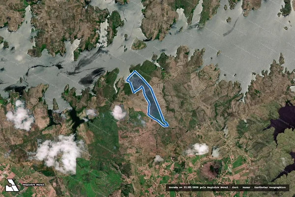 Imagem de satélite de FAZENDA PODEROSA - Parte 1 em Cabaceiras do Paraguaçu - BA