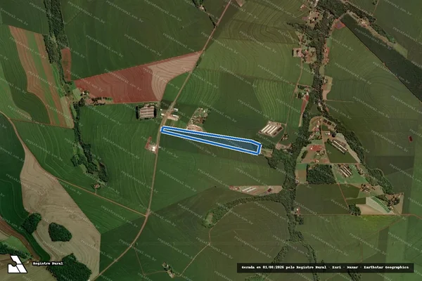 Imagem de satélite de Lote Rural Nº 67-D, integrante da Gleba nº 01, 1ª Parte da Colônia São Francisco - Matrícula 12.346 em Toledo - PR