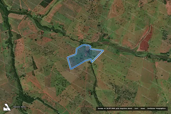 Imagem de satélite de FAZENDA SOLEDADE - PARCELA 02 em Carneirinho - MG