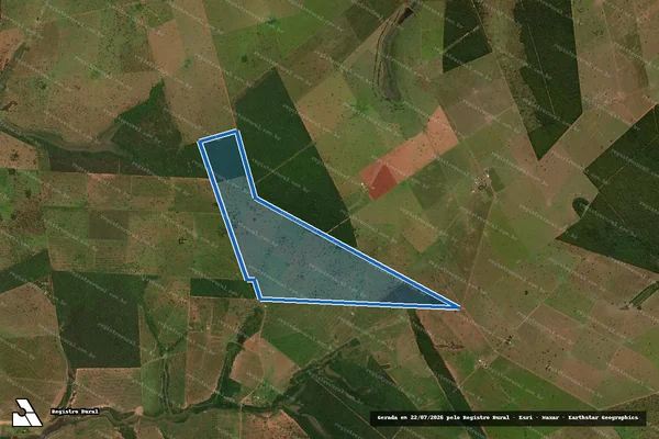 Imagem de satélite de FAZENDA CAMPO RICO II - Parte 1 em Ribas do Rio Pardo - MS