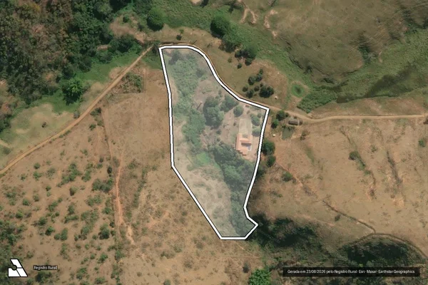 Imagem de satélite de FAZENDA BOM DESTINO ? GLEBA 03 - Parte desmembrada 01 em Santa Maria Madalena - RJ