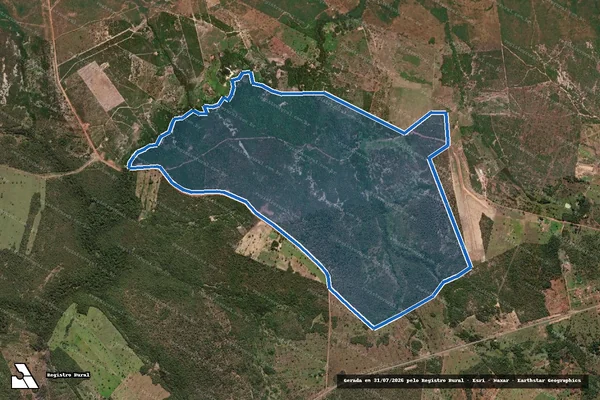 Imagem de satélite de Lote nº 02 do Loteamento denominado Patrimônio de Natividade 2ª Etapa denominado Fazenda Alegria em Natividade - TO