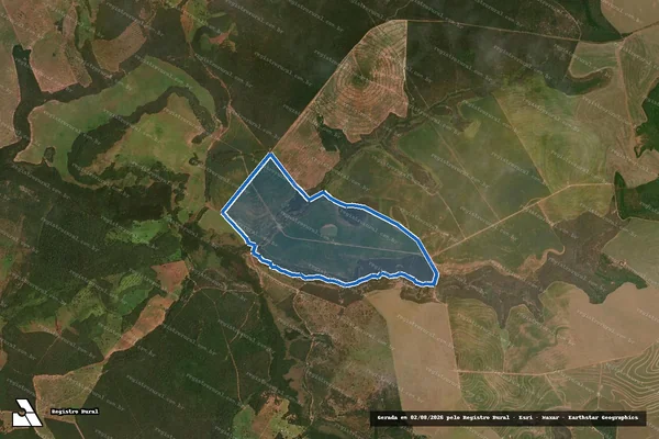 Imagem de satélite de Fazenda Cachoeira em Alto Garças - MT