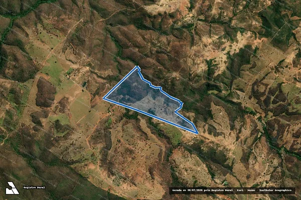 Imagem de satélite de FAZENDA SÃO JOÃO - THALES em Mirabela - MG