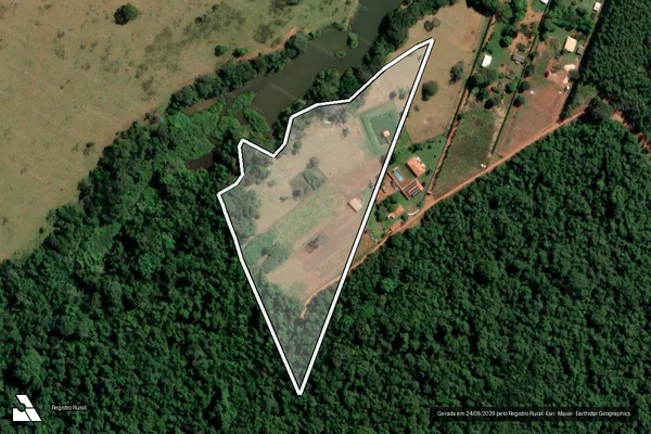 Imagem de satélite de Fazenda Santo Antônio da Mata - Fazenda Santo Antônio da Mata em Ibiraci - MG