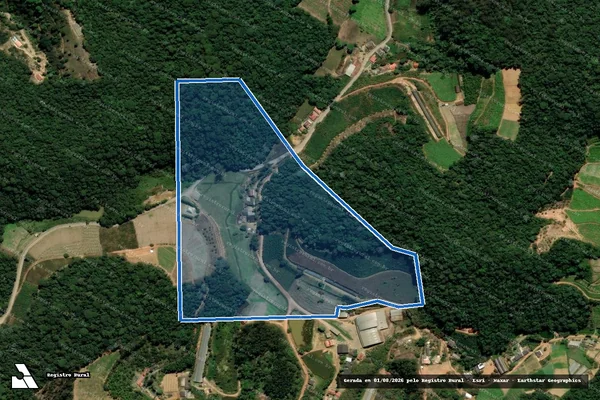 Imagem de satélite de Sítio Raasch - Parte 1 em Santa Maria de Jetibá - ES