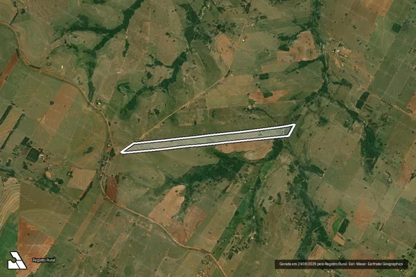 Imagem de satélite de Sítio São Francisco - Parcela 1 em Santo Anastácio - SP