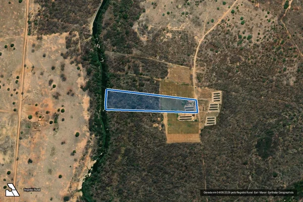 Imagem de satélite de FAZENDA BARREIRO DO ITAPICURU (SANTA HELENA) - PARCELA 3 em Jaíba - MG