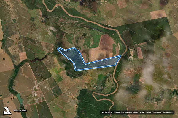 Imagem de satélite de Fazenda Tambaú   - PARCELA 01 em Montes Claros de Goiás - GO