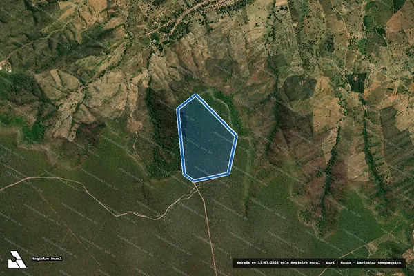 Imagem de satélite de FAZENDA PALMEIRA - Gleba 01 em Angical - BA
