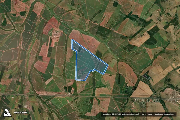 Imagem de satélite de FAZENDA JAGUARA 2 - Parte 2 em Fernandópolis - SP