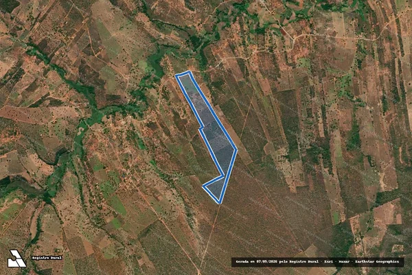 Imagem de satélite de FAZENDA BREJO GRANDE - Parte 2 em Miravânia - MG