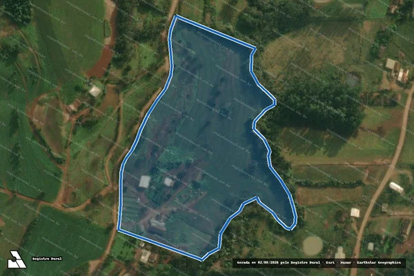 Imagem de satélite de LOTE COLONIAL Nº196 - PARCELA 02 em Mondaí - SC