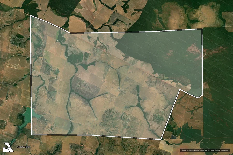 Imagem aérea do item B