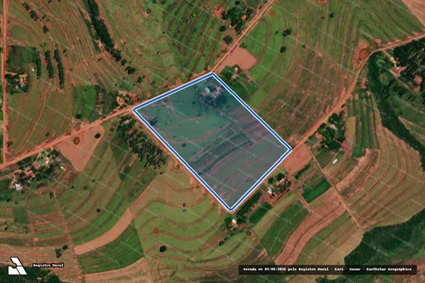 Imagem de satélite de Projeto de Assentamento Jacob Carlos Franciozi - Lote 247 em Japorã - MS