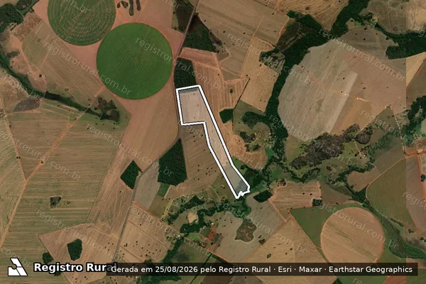Imagem de satélite de FAZENDA SAO DOMINGOS - Parte 1 em Indiara - GO