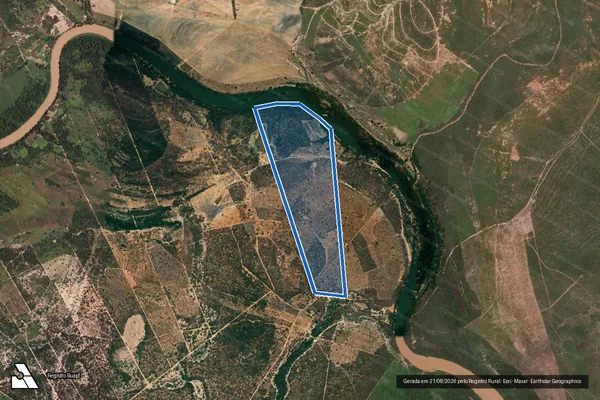Imagem de satélite de Lote 22 - Projeto de Assentamento São João do Rodeio - Parte 1 em São Romão - MG