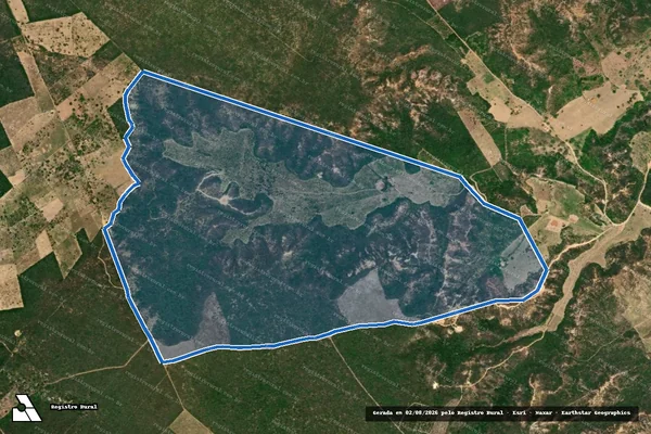 Imagem de satélite de FAZENDA ASA BRANCA - Parte 1 em Jeremoabo - BA