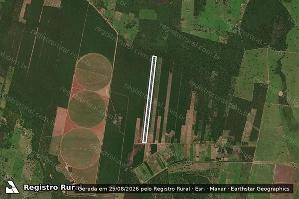 Imagem de satélite de FAZENDA SÃO LUCAS ? GLEBA A - LOTE 34 em Santa Maria da Vitória - BA