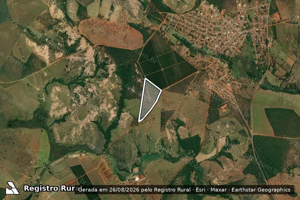 Imagem de satélite de Fazenda Pequi ?Lugar Córrego da Menina? - Parte 1 em Quartel Geral - MG